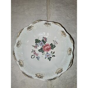 VTG‎ Schwarzenhammer Bavaria Porcelain Reticulated Scalloped Bowl Floral